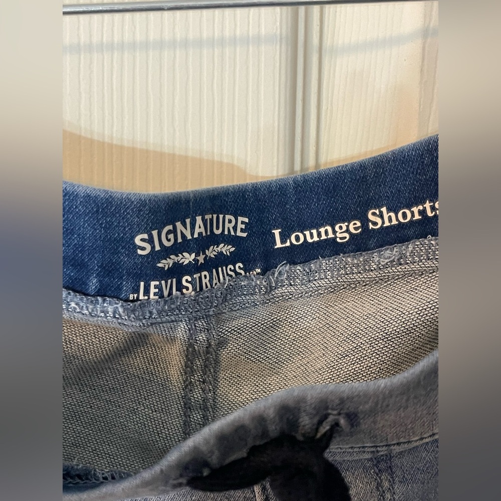 Signature by Levi Strauss Lounge Stretch Jean Shorts Casual Style Size 10/30W - Picture 5 of 10